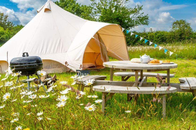 Red Clover At Blanca'S Bell Tents Villa Ringstead  Ngoại thất bức ảnh